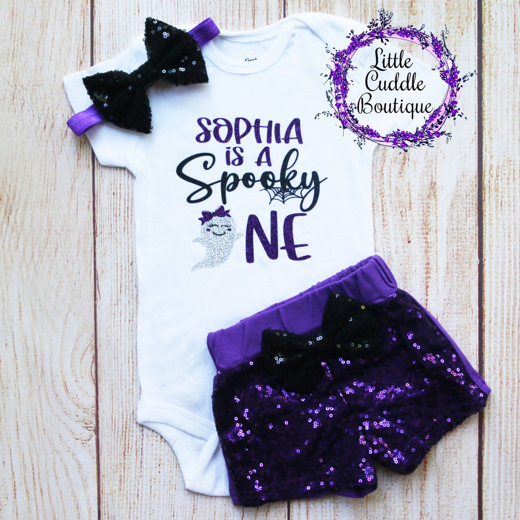 Spooky One First Birthday Shorts Outfit