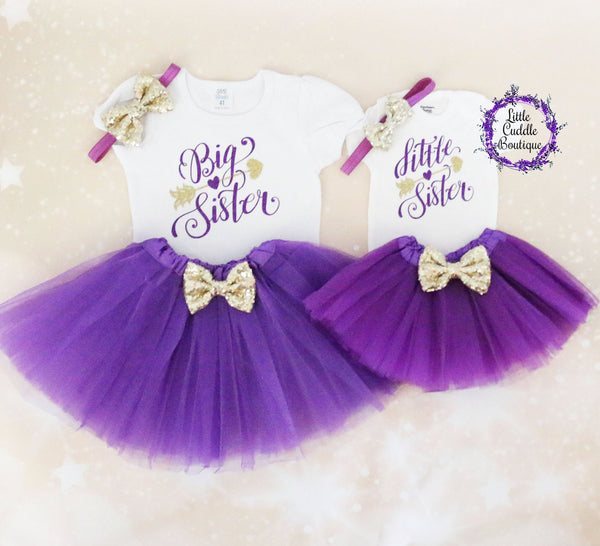 Big Sister Little Sister Tutu Outfits Little Cuddle Boutique
