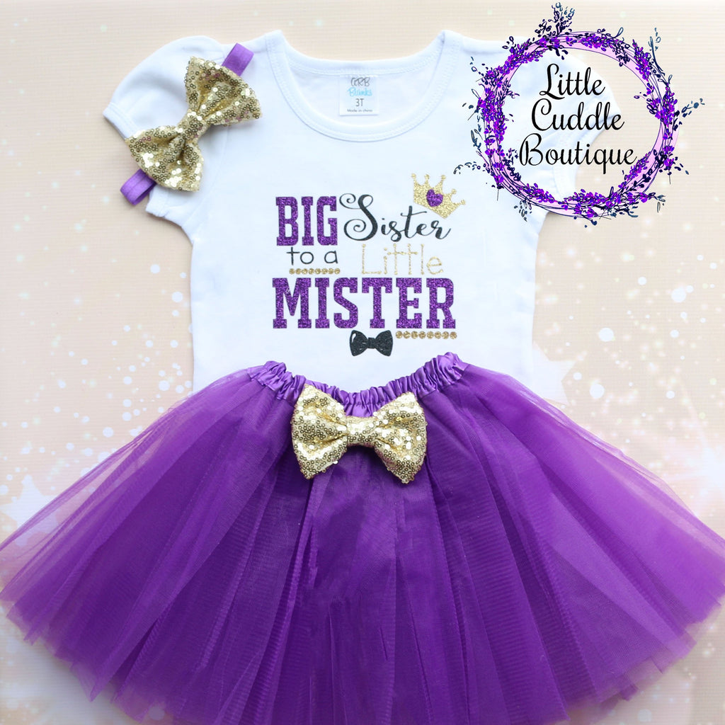 Big Sister To A Little Mister Tutu Outfit