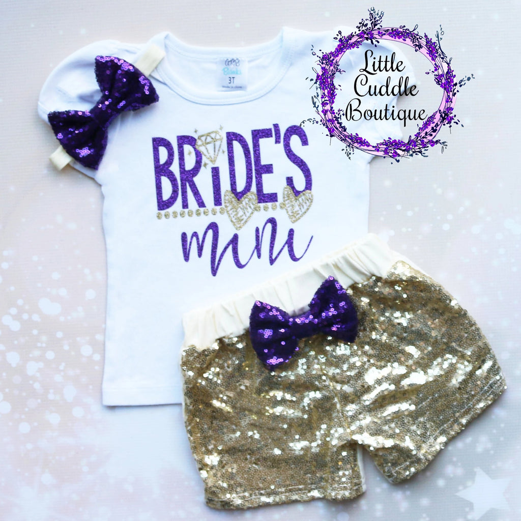 Bride's Mini Shorts Outfit