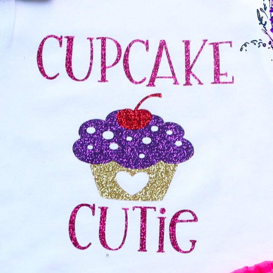 Cupcake Cutie Baby Shorts Outfit