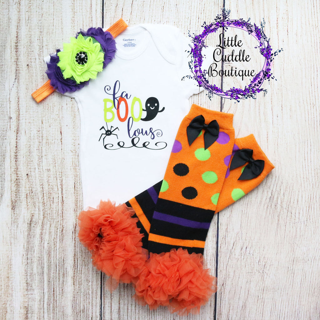 Fa-Boo-Lous Halloween Baby Outfit
