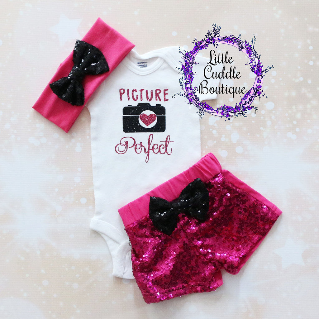 Picture Perfect Baby Shorts Outfit