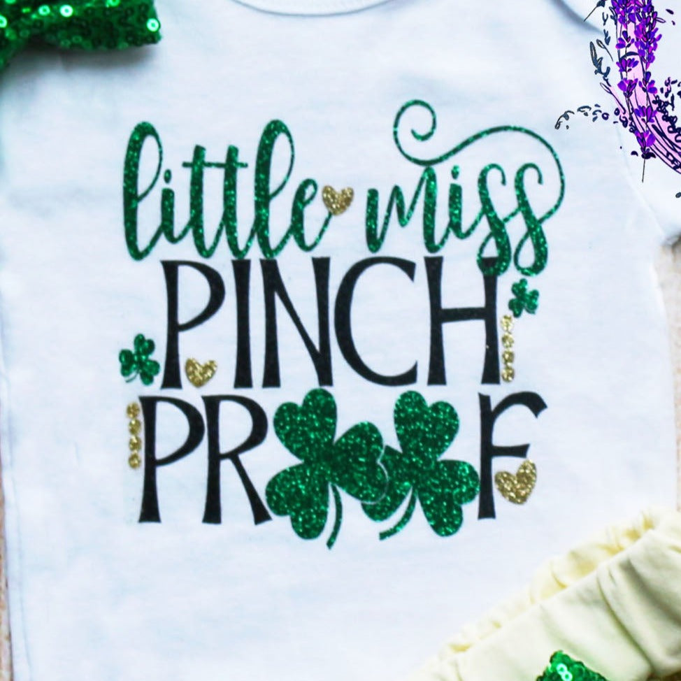 Little Miss Pinch Proof Baby Shorts Outfit
