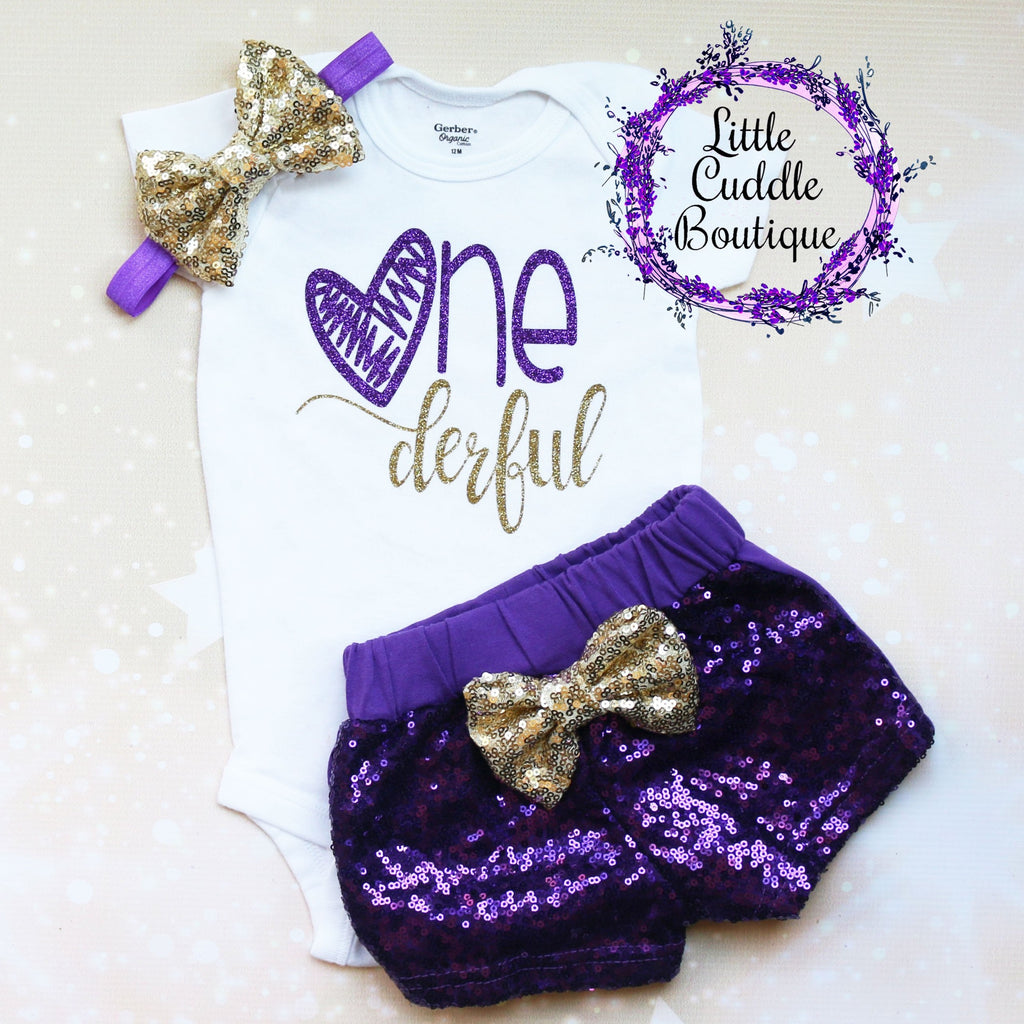 Onederful Baby Shorts Outfit