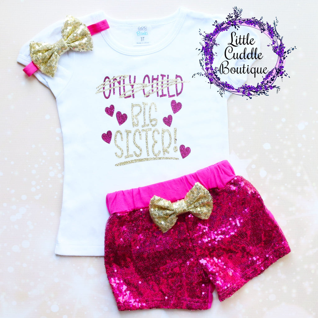 Only Child Big Sister Shorts Outfit