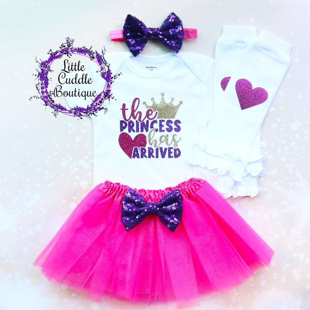 The Princess Has Arrived Baby Tutu Outfit