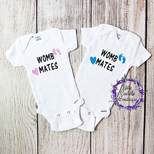 Womb mates embroidered deals bodysuits with monogrammed beanie