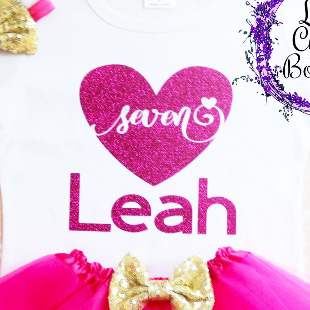 Personalized 7th Birthday Tutu Outfit