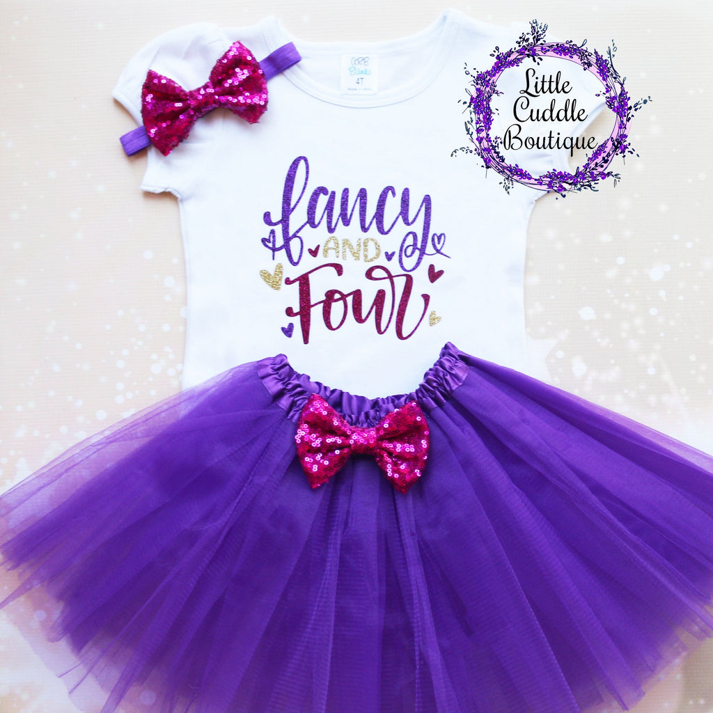 Fancy and Four Birthday Tutu Outfit