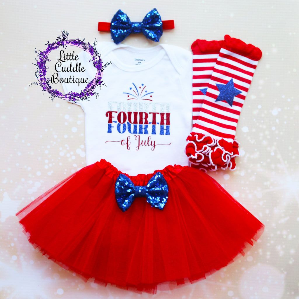 Fourth Fourth Fourth Of July Baby Tutu Outfit