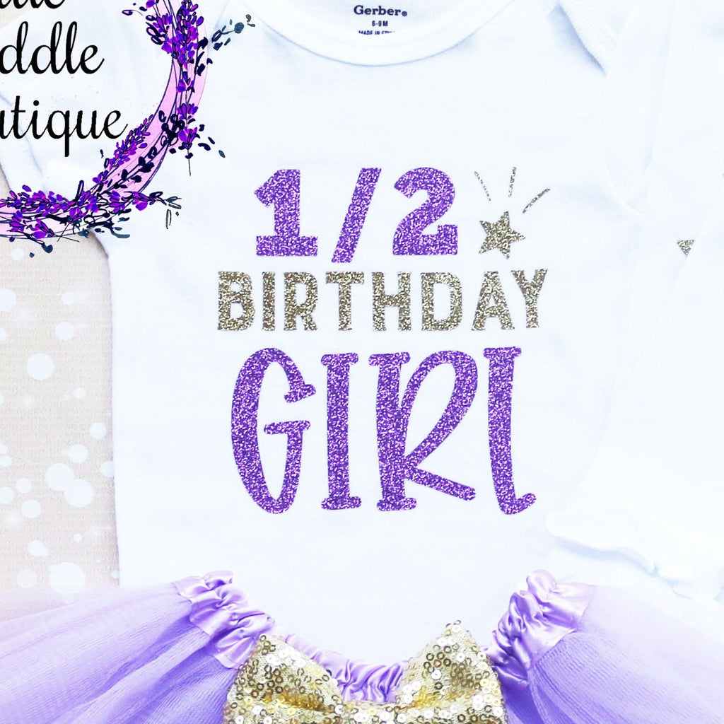 Half Birthday Girl Baby Tutu Outfit