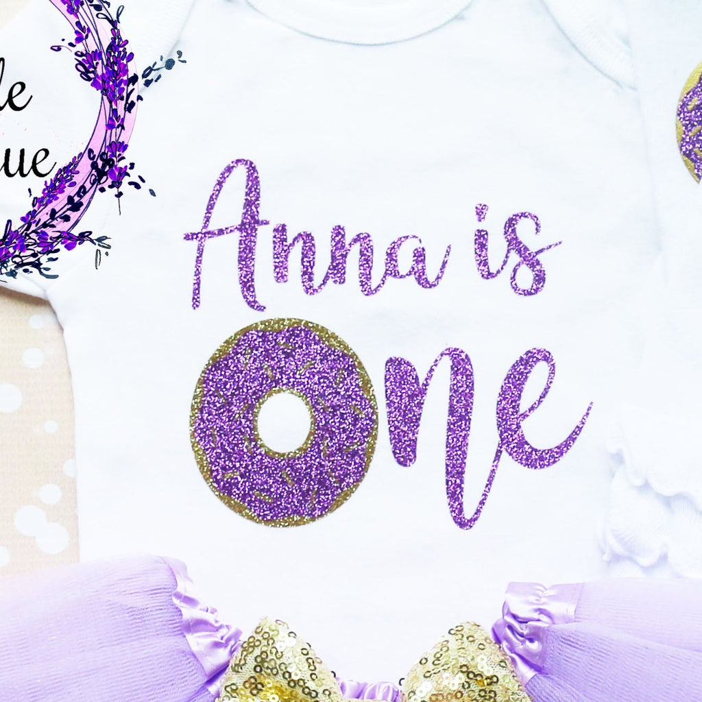 Personalized Donut First Birthday Tutu Outfit