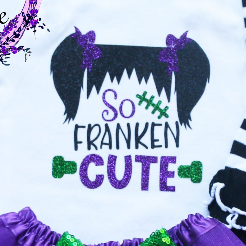 So Franken Cute Halloween Baby Tutu Outfit