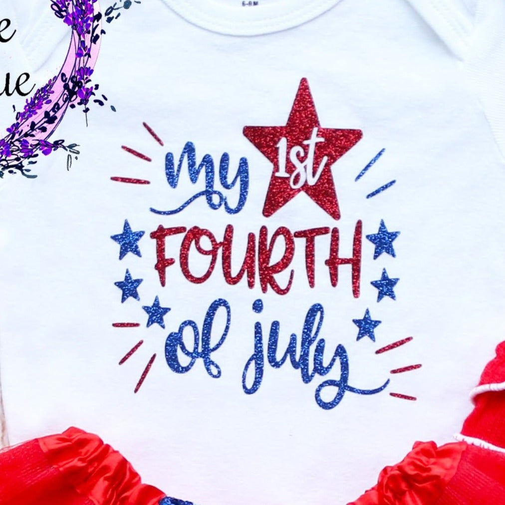 My 1st Fourth of July Tutu Outfit