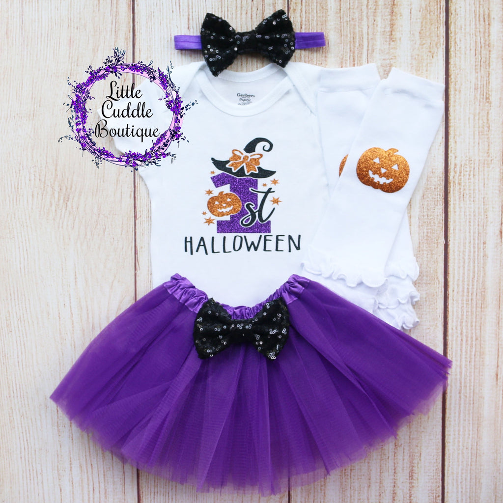First Halloween Baby Tutu Outfit