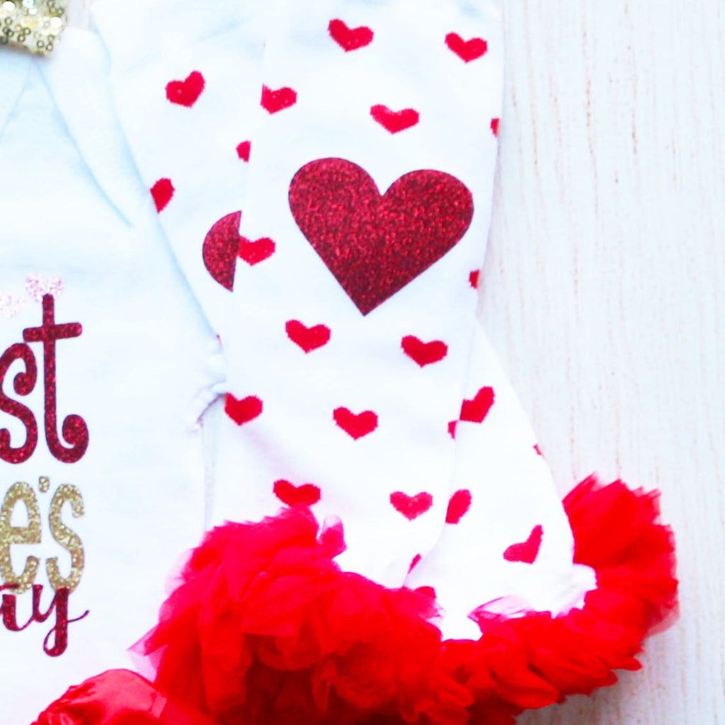 Personalized First Valentines Day Tutu Outfit