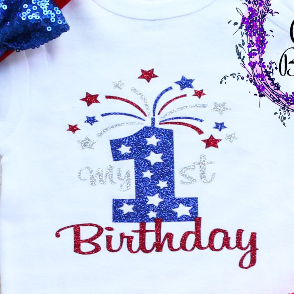 Firecracker 1st Birthday Shorts Outfit