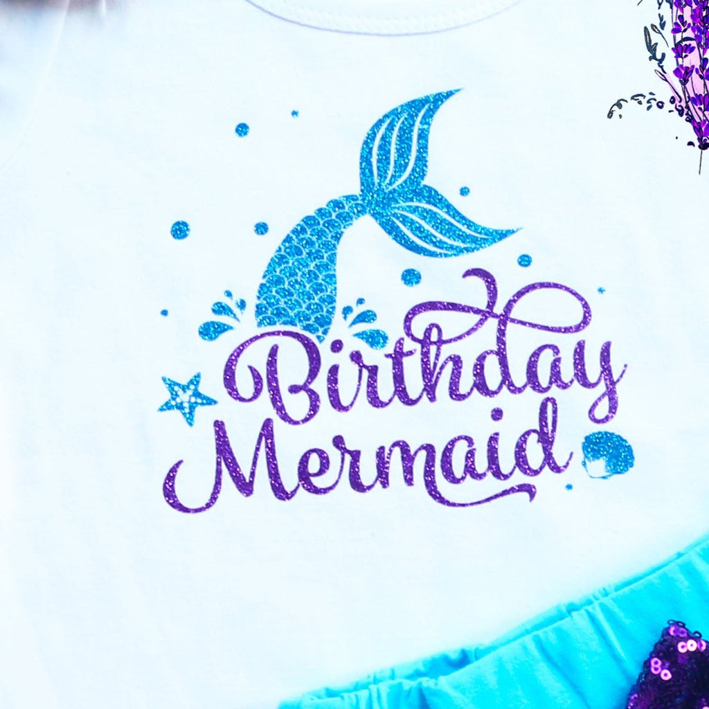 Mermaid Birthday Shorts Outfit