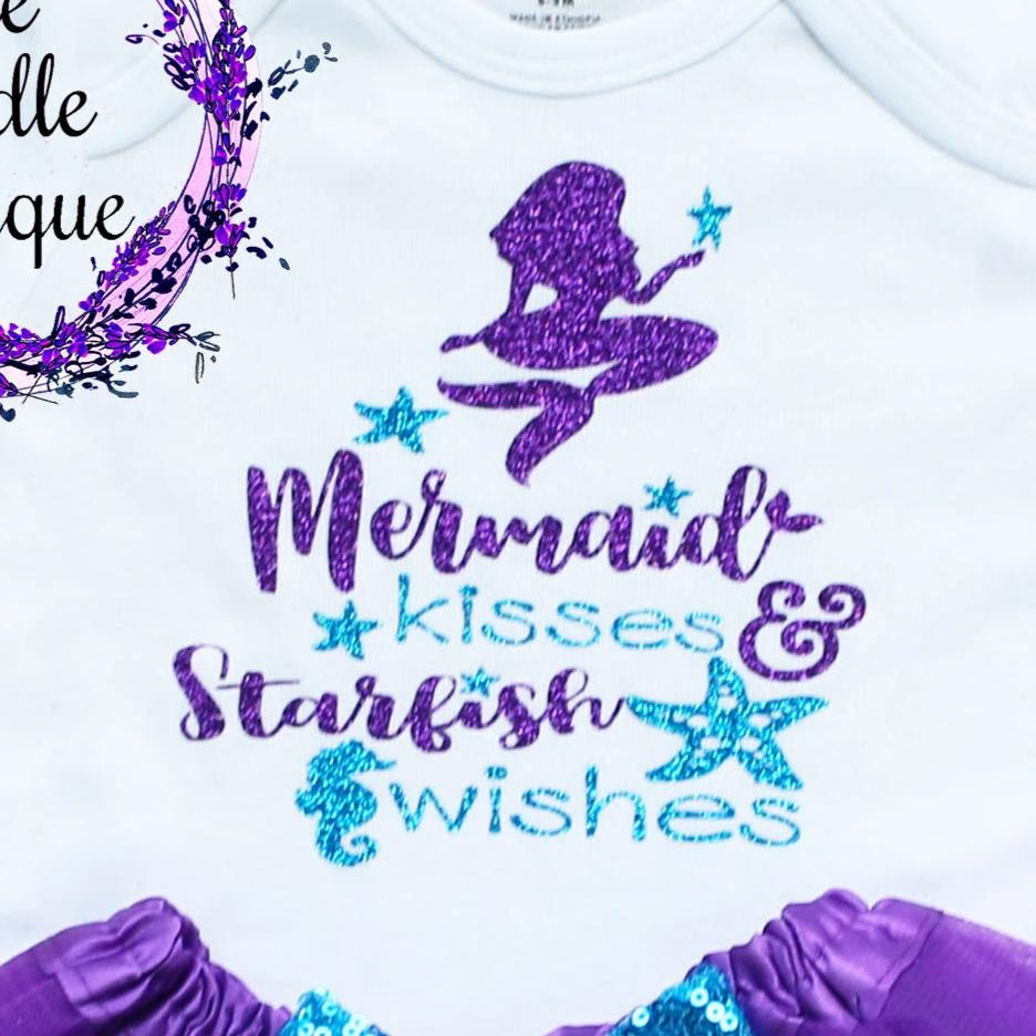 Mermaid Kisses And Starfish Wishes Tutu Outfit