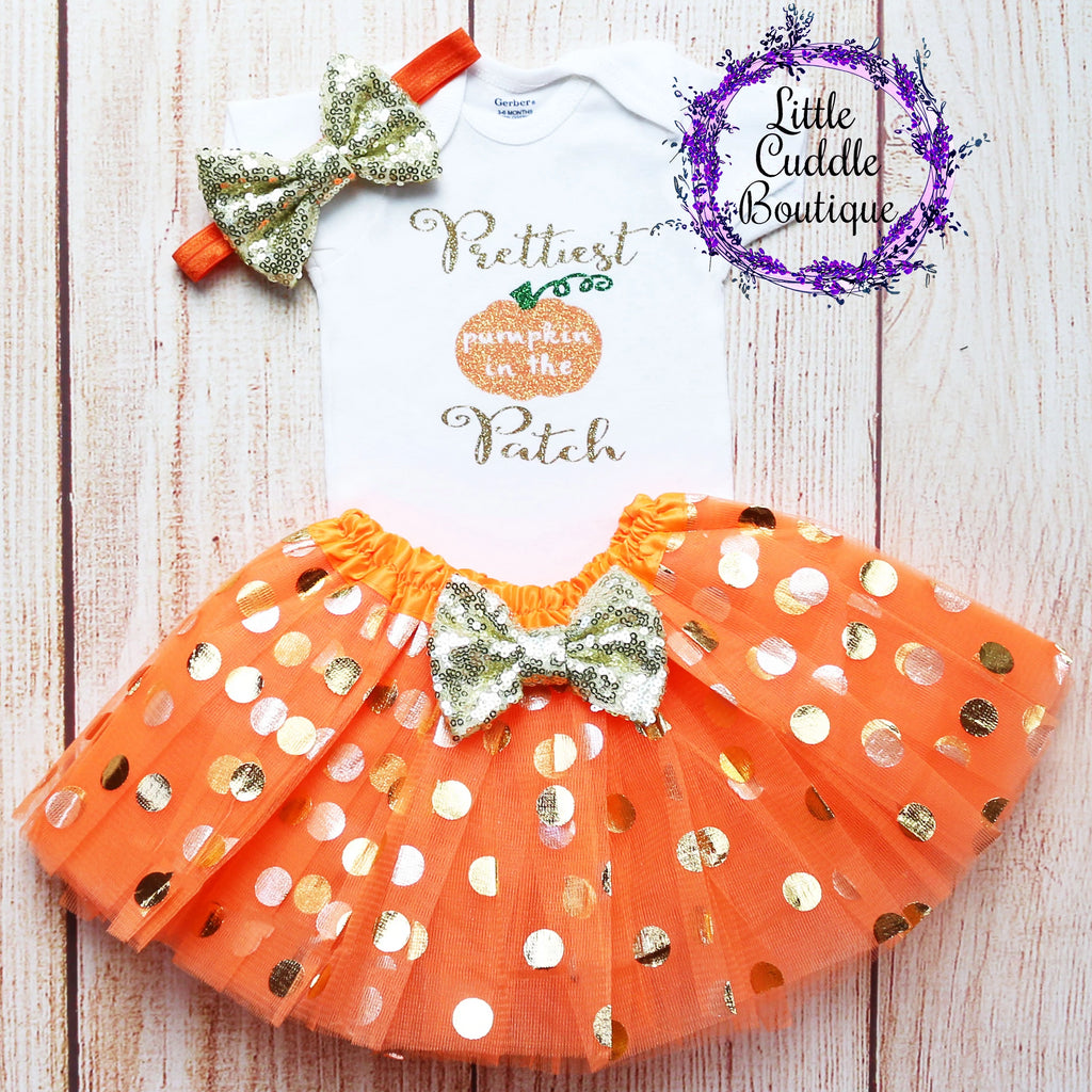 Prettiest Pumpkin In The Patch  Baby Tutu Outfit