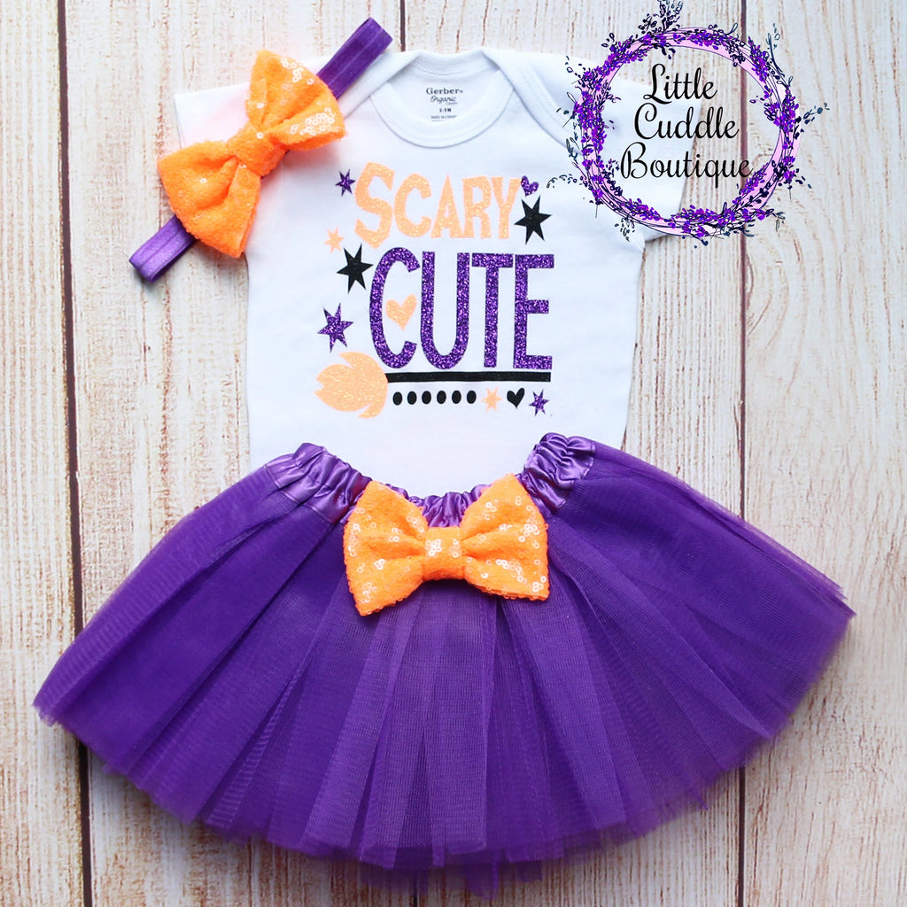 Scary Cute Halloween Baby Tutu Outfit