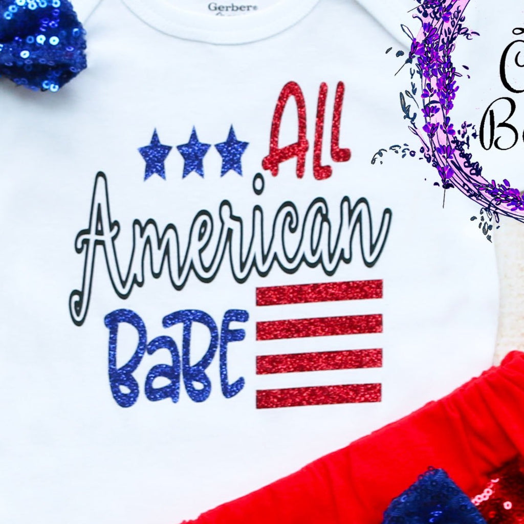 All American Babe Fourth of July Shorts Outfit