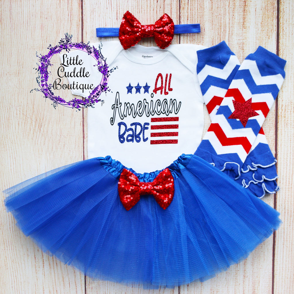 All American Babe Baby Tutu Outfit
