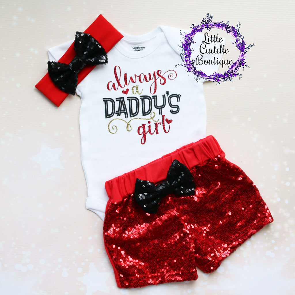 Always A Daddy's Girl Shorts Outfit