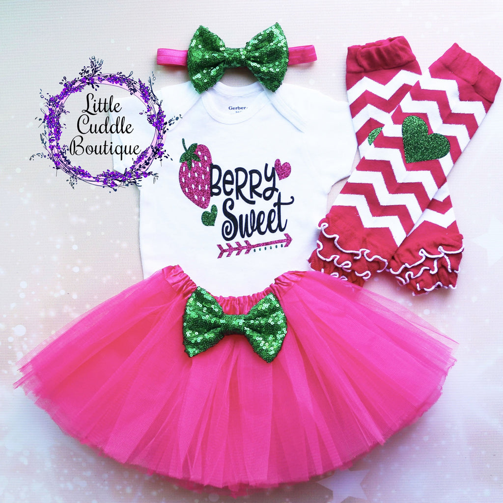Berry Sweet Baby Tutu Outfit