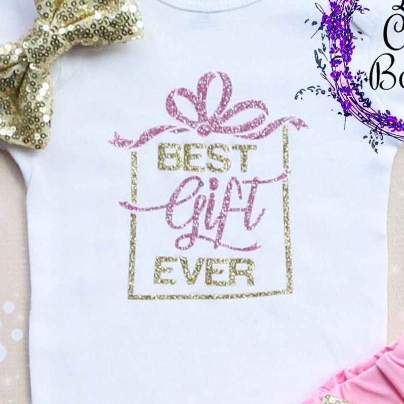 Best Gift Ever Baby Shorts Outfit