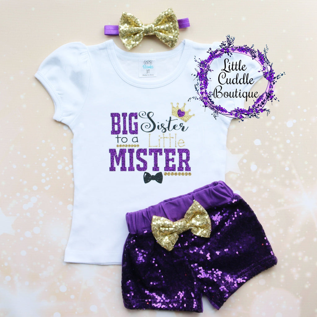 Big Sister To A Little Mister Shorts Outfit