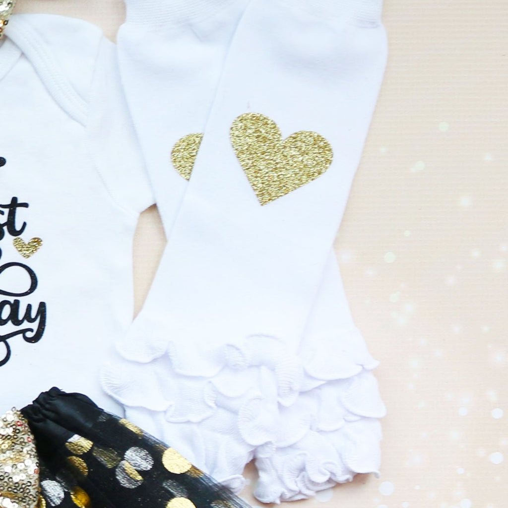 Black And Gold First Birthday Tutu Outfit