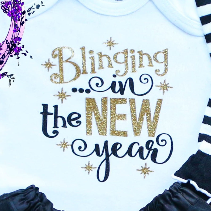 Blinging In The New Year Baby Tutu Outfit