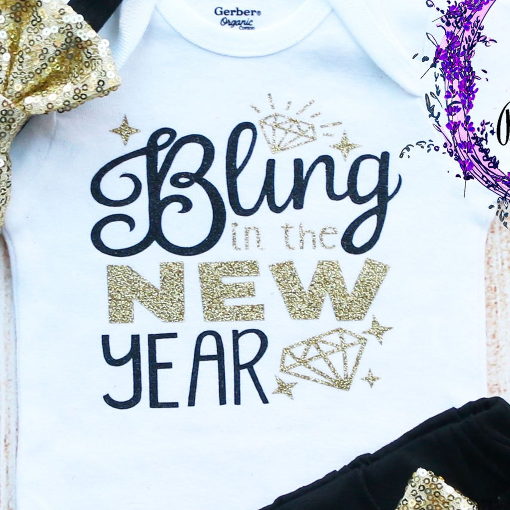 Bling In The New Year Shorts Outfit
