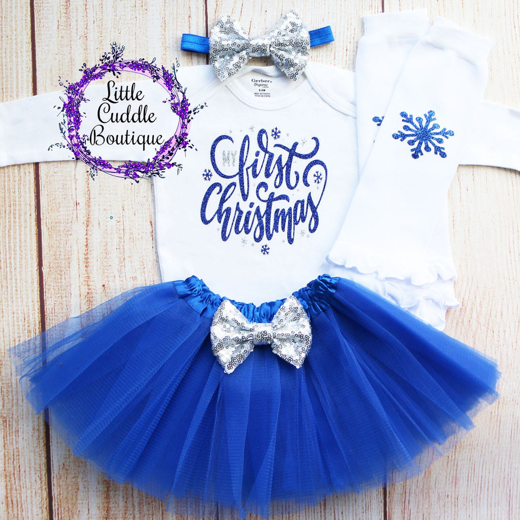 My First Christmas Baby Tutu Outfit