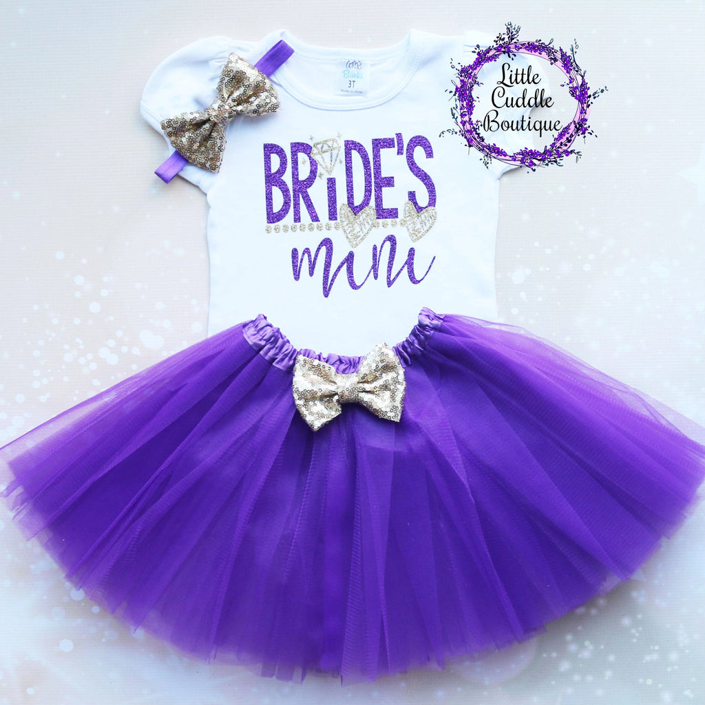 Bride's Mini Girl Tutu Outfit