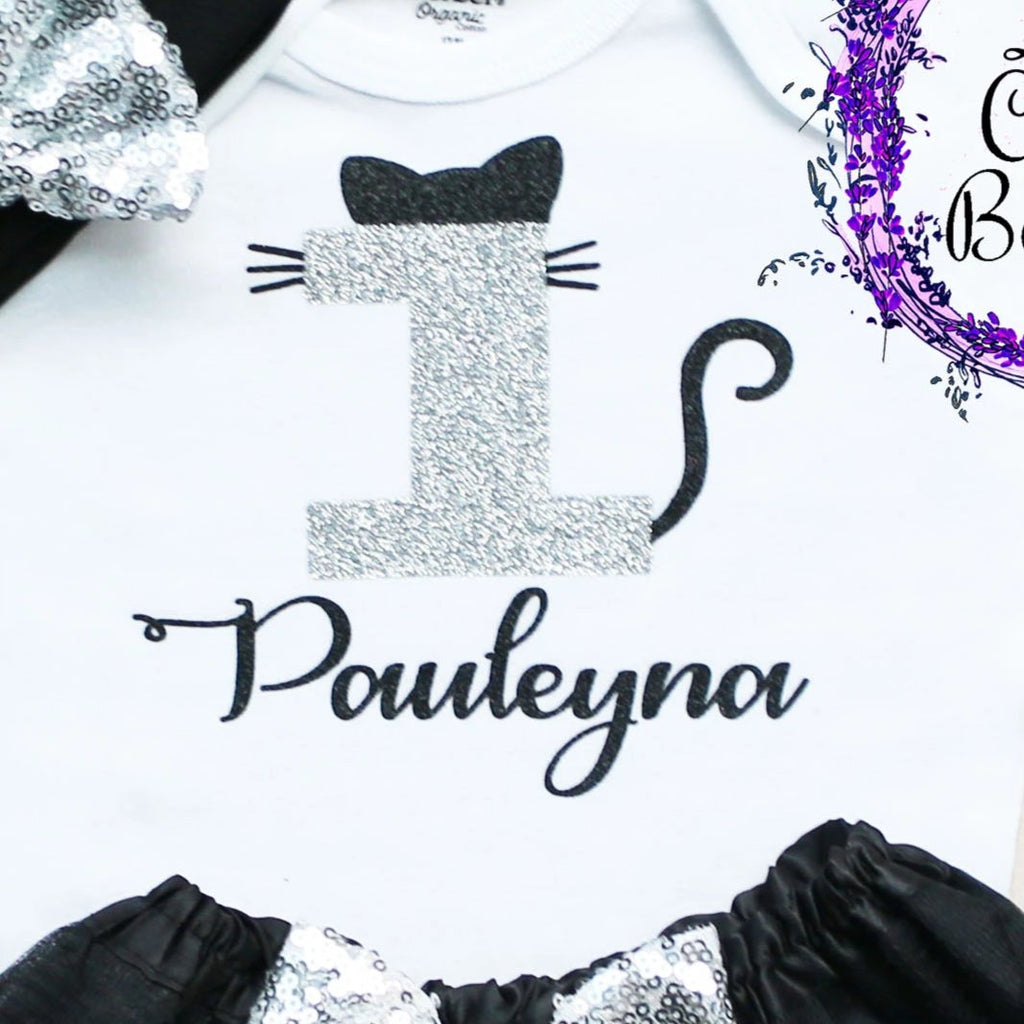 Personalized Cat Birthday Tutu Outfit