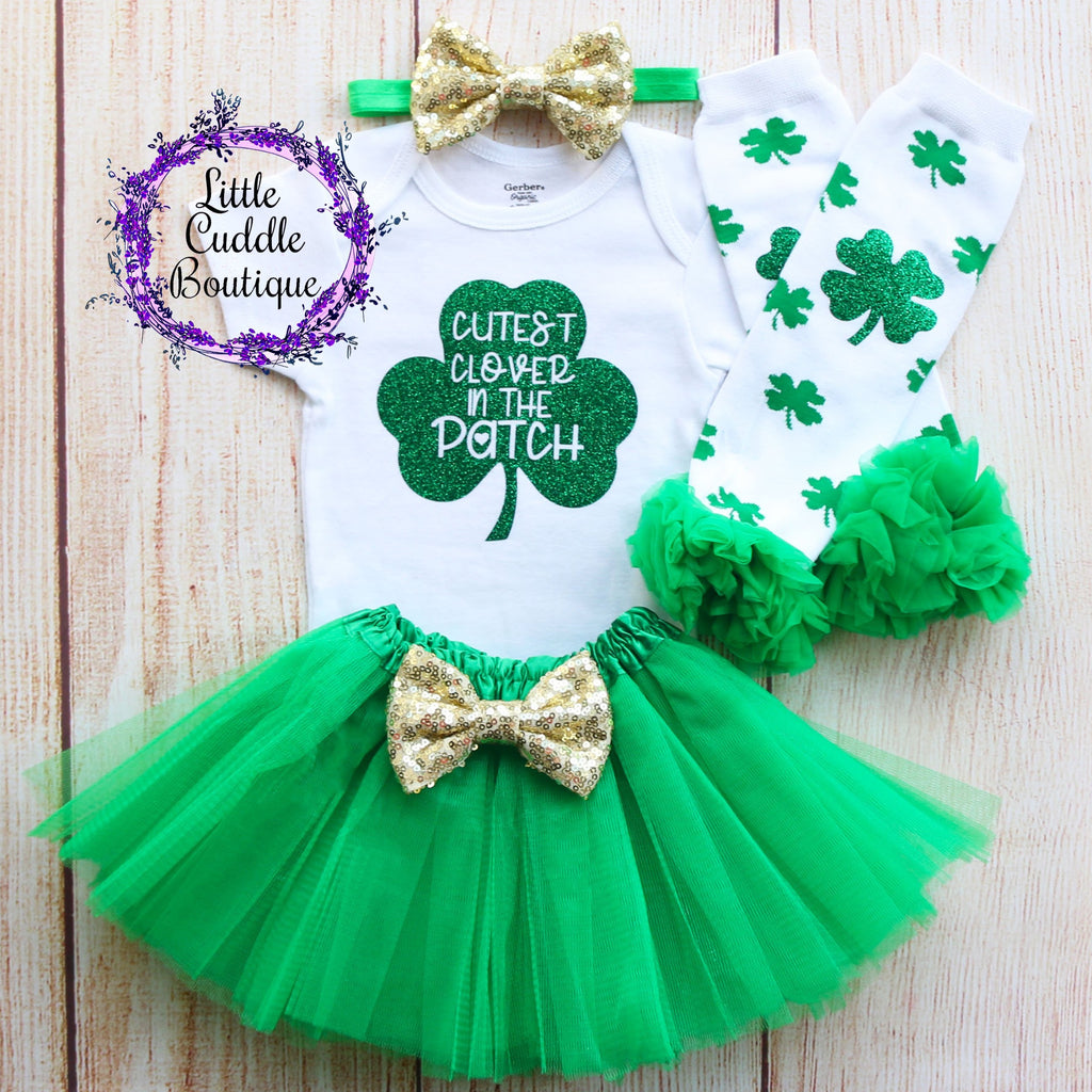 Cutest Clover In The Patch Tutu Outfit