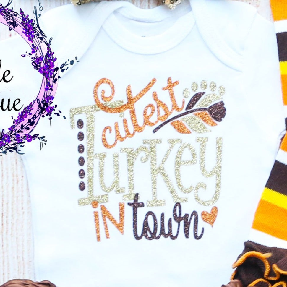 Cutest Turkey In Town Baby Tutu Outfit