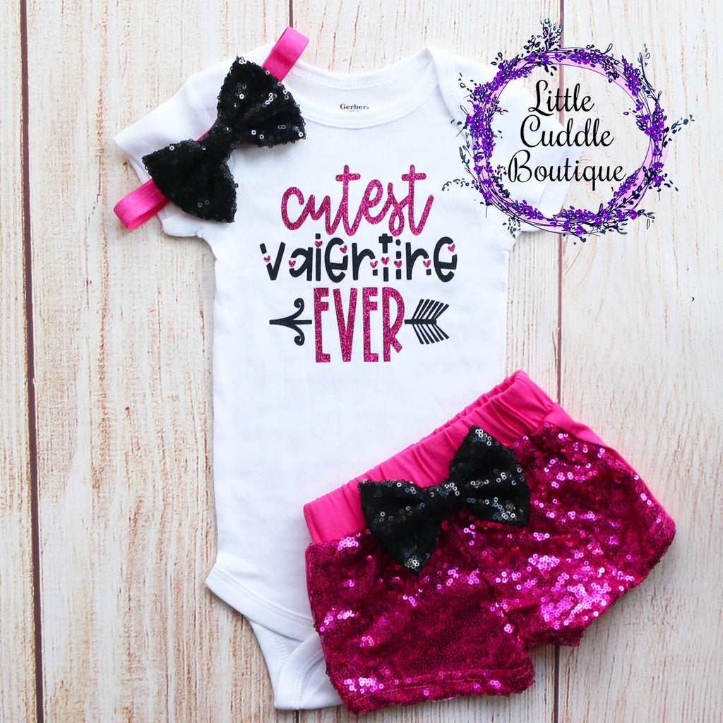 Cutest Valentine Ever Shorts Outfit