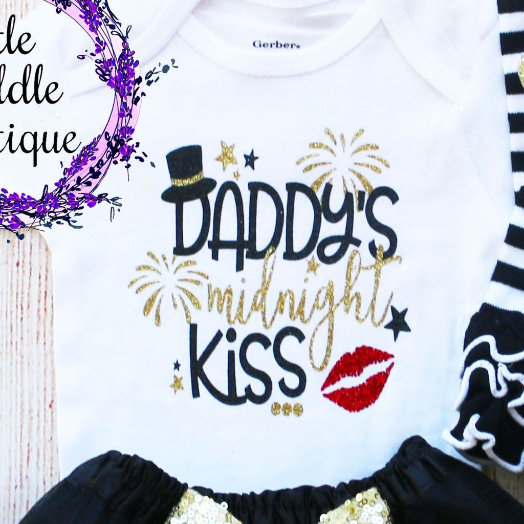 Daddy's Midnight Kiss Baby Tutu Outfit