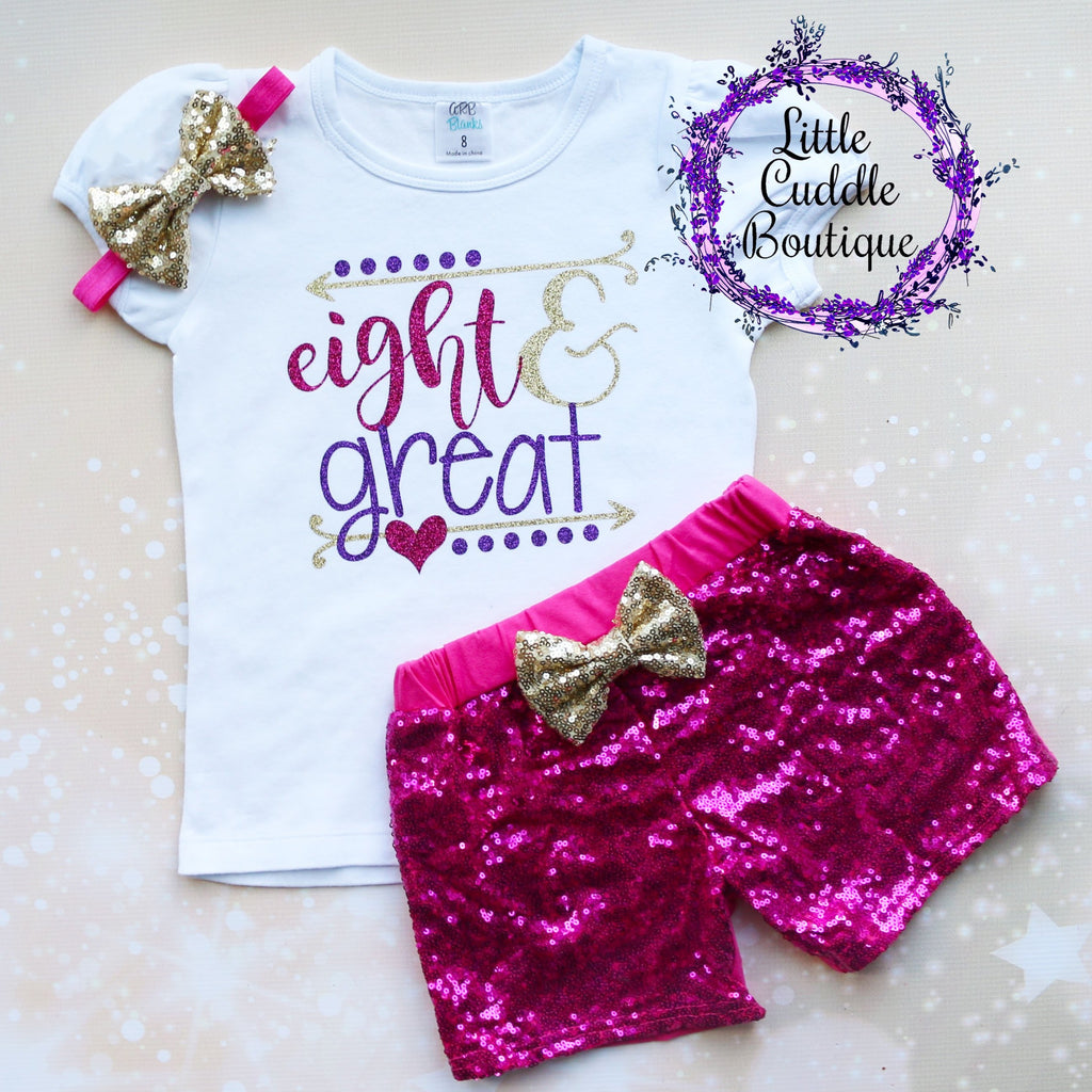 Eight & Great 8th Birthday Shorts Outfit