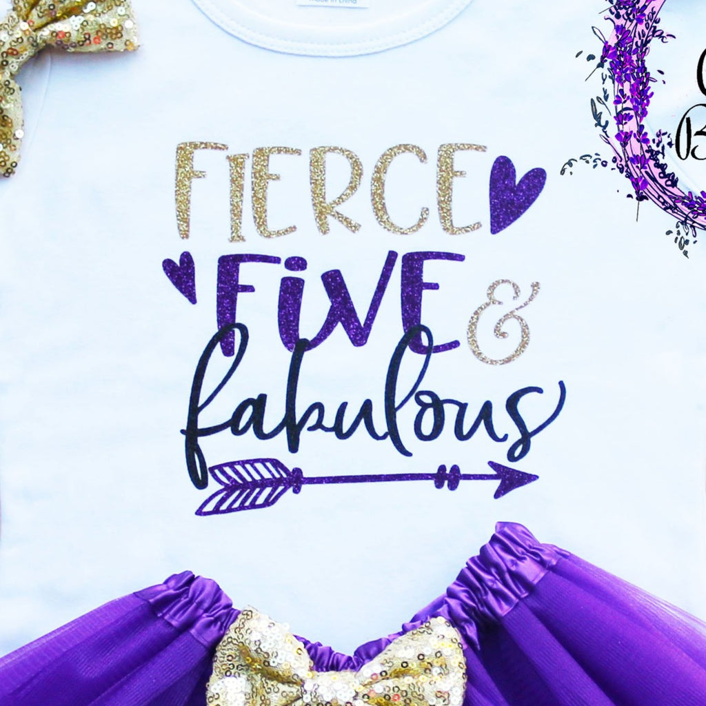 Fierce Five & Fabulous Birthday Tutu Outfit