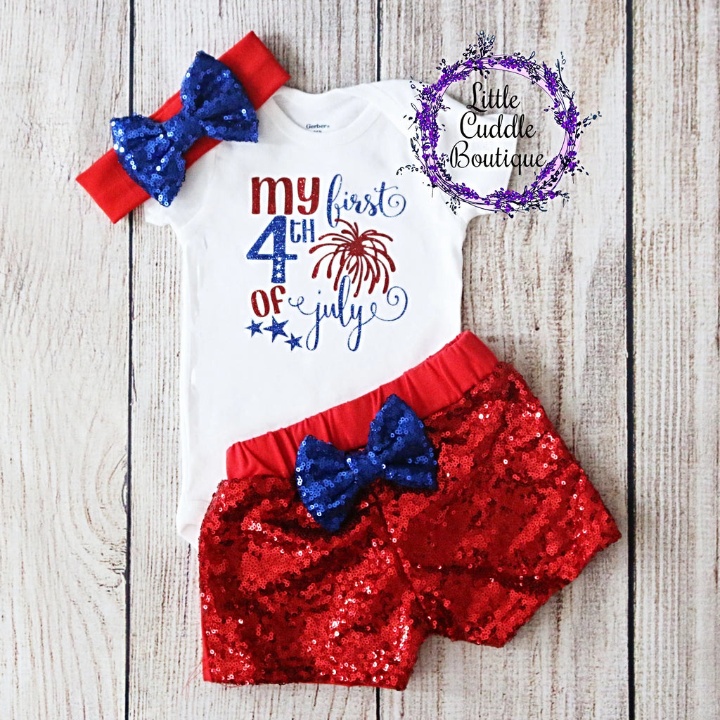 First Fourth of July Shorts Outfit