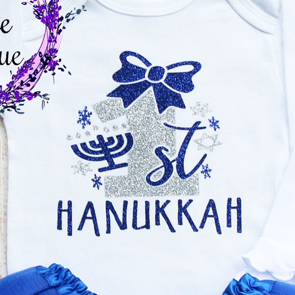 First Hanukkah Baby Tutu Outfit