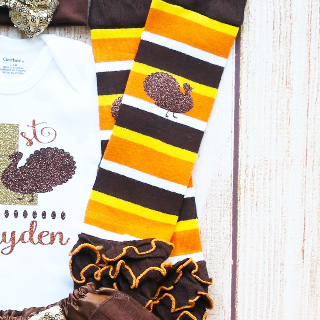 Personalized 1st Thanksgiving Baby Tutu Outfit