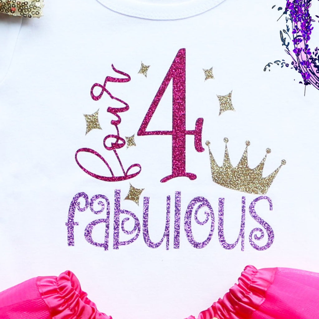 4 Fabulous 4th Birthday Tutu Outfit