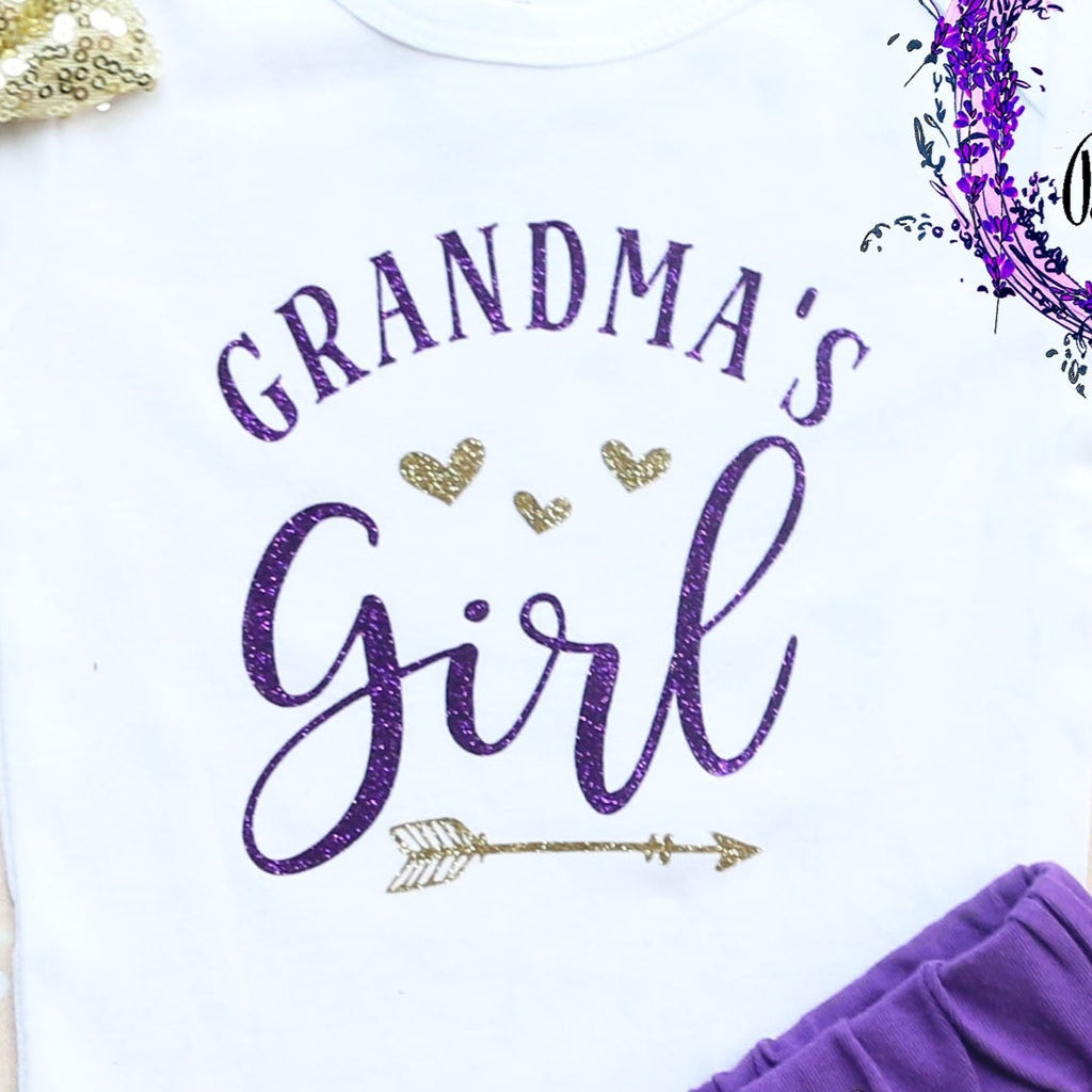 Grandma's Girl Baby Shorts Outfit