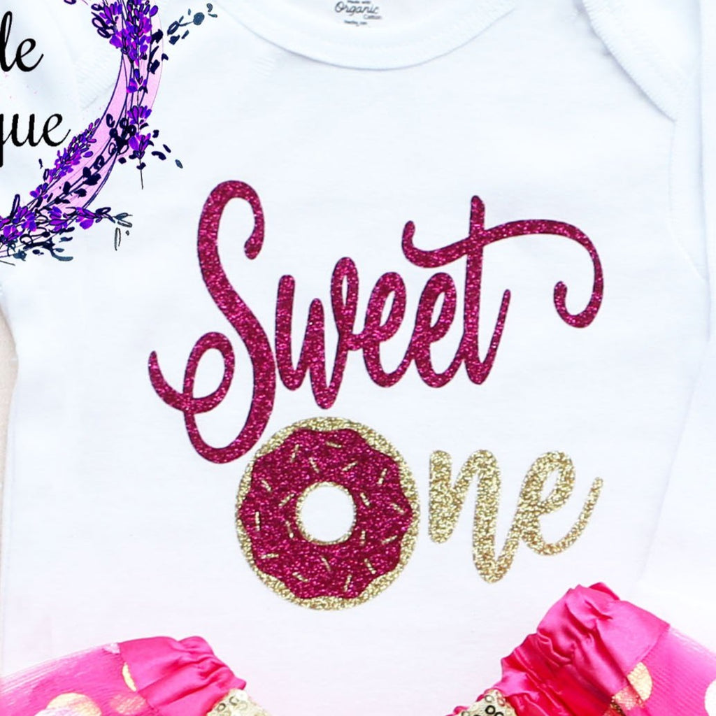 Sweet One Donut First Birthday Tutu Outfit